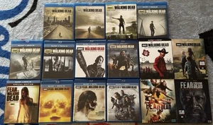 The Walking Dead & Fear The Walking Dead Blu Ray Collection Seasons 1-10 1-6 - Picture 1 of 20