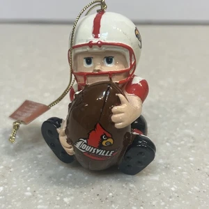 Louisville Cardinals Christmas Ornament Boy Football SC Christmas - Picture 1 of 9