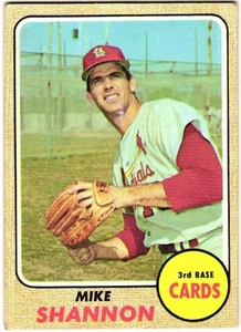 1968 Topps - Mike Shannon #445 en muy buen estado - Imagen 1 de 2