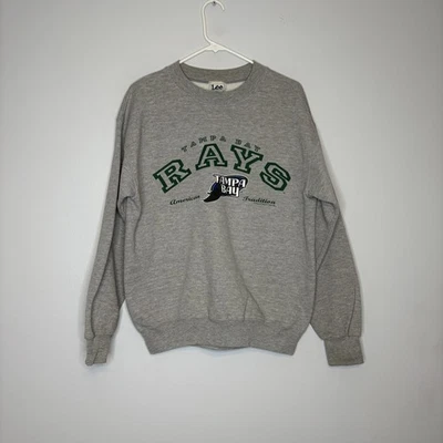 Sudadera De Colección 2001 Tampa Bay Rays Lee MLB Gris Talla Mediana Foto 1 de 4