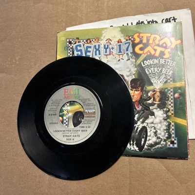 Stray Cats She's Sexy 17/Looking Better Every Beer Picture Sleeve 45 LOOKIN - Image 1 of 4