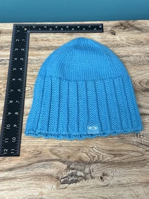 Oakley Beanie Toque Adulto Talla Única Azul Teal Tejido con Cable Acrílico Esquí Patín Y2K Foto 1 de 4