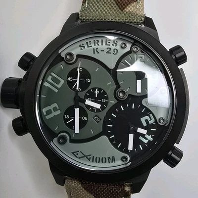 Welder K-29 Reloj Hombre Cuarzo Tres Zona Horaria 53mm Gris Foto 1 de 4