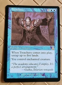 Treachery Urza's Destiny Regular LP Lightly Played MTG - Picture 1 of 2