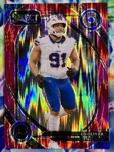 ED OLIVER 2024 Panini Select #254 Red Shock Prizm 116 /249 Buffalo Bills - Picture 1 of 2