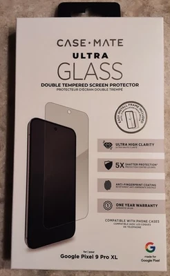 Case-Mate Google Pixel 9 Pro XL Double Tempered Ultra Glass Screen Protector - Image 1 of 4