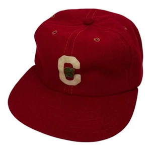 Vintage Baseball Hat Cap Letter “C” Felt Kids Little League 60s Leather Headband - Picture 1 of 10