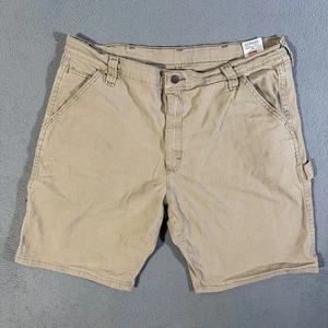 Pantaloncini da falegname Wrangler autentici da uomo taglia 36 marroni utility abbigliamento da lavoro tela - Foto 1 di 6