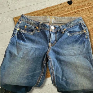 Mariciano Rhinestone Blue Denim Jeans - Picture 1 of 2