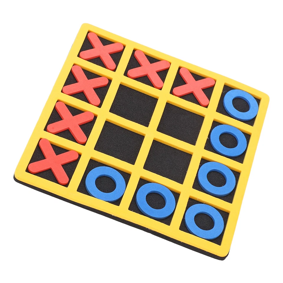 Tictactoe Game And Safe EVA Mini Tictactoe XO Shape Chess Game Educational Toy - Image 1 of 4