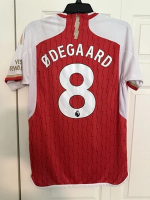 Martin Odegaard Arsenal 2023 2024 Home Shirt Jersey Medium Adidas 8 - Image 1 of 3