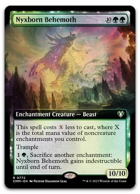 Nyxborn Behemoth (Extended Art) #772 (Foil) (LP) Commander Masters CMM Magic MTG - Image 1 of 2