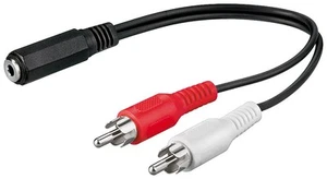 5x Câble Audio-Vidéo 0,2 m ; AVK 179-0020 0,2m SB - Photo 1/1