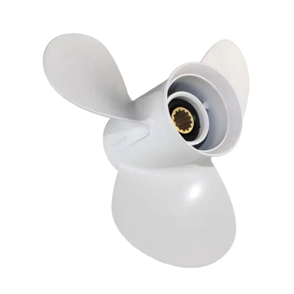 Stainless Steel 11 18 x 13 Pitch Propeller with 13 Teeth for 40 60HP Outboard - Image 1 of 4