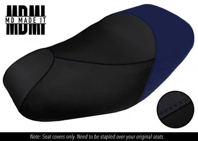 ПОДХОДИТ ДЛЯ PIAGGIO MP3 125 250 300 400 500 СПЕЦИАЛЬНЫЙ ВИНИЛОВЫЙ ЧЕХОЛ НА СИДЕНЬЕ ЧЕРНЫЙ И ТЕМНО-СИНИЙ - Изображение 1 из 4