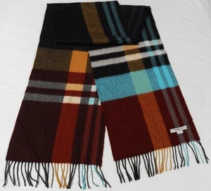 NWOT Johnstons Vintage Cashmere Plaid Check Unisex Scarf - Picture 1 of 4
