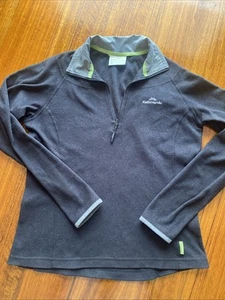 Kathmandu Black 1/4 Zip Polartec Jumper - Size 10 - Picture 1 of 7