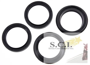 YAMAHA VMX12 V-Max FZR1000 ZX750P ZX-7R GSX-R1100W FORK SEAL SEALS DUST SEAL KIT - Picture 1 of 3