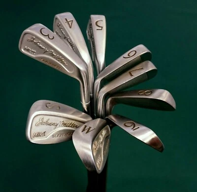 Vintage Set 9 x Slazenger Johnny Miller MKII Eisen 3-SW Regular Stahlschäfte - Bild 1 von 4