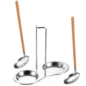 1 Set Zuppa Mestolo Cucina Colino Cucchiaio Servire Alimenti Cucchiaio Zuppa - Foto 1 di 13