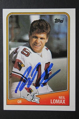 Neil Lomax Phoenix Cardinals Signed 1988 Topps #249 Autographed Football Card - Image 1 of 3