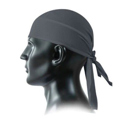 Durag Gorra Calavera Envoltura para la Cabeza Motociclista Motocicleta Du Do Do Bandana Negra Paisley Doo Trapo Foto 1 de 4