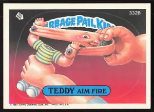 Garbage Pail Kids Serie 8 1987 #332B Teddy Aim Fire LP - Imagen 1 de 2
