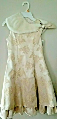 Girl's 6X size Cream 2-pc Dress/ Frock/ formal outfit - great Gift - Image 1 of 4