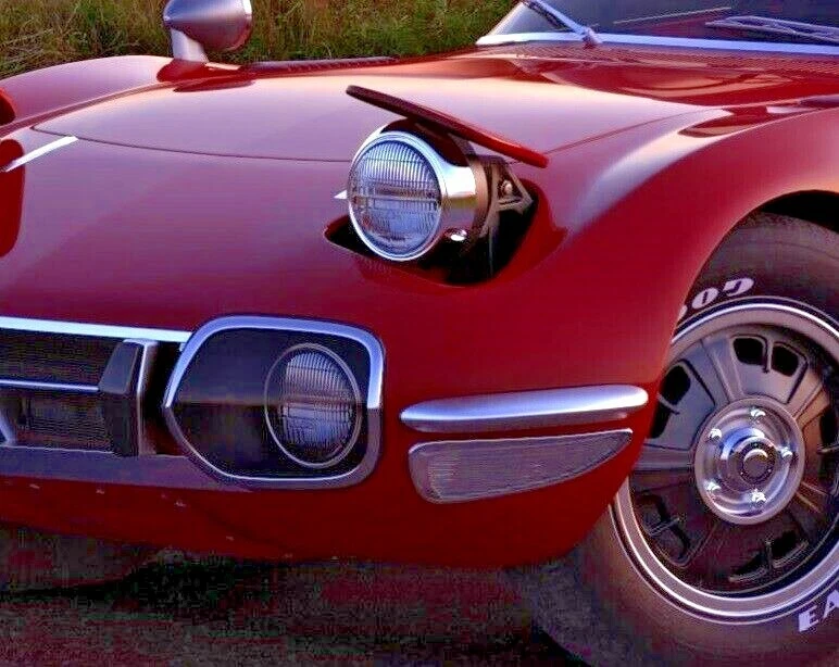 2x faros Toyota 2000GT 2000 GT UE conversión marca de verificación E Foto 1 de 3