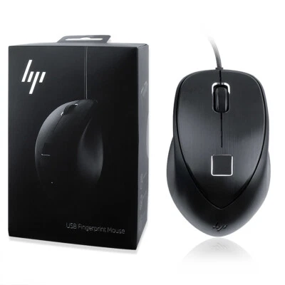 HP Egonomic Fingerprint USB Wired Gaming Mouse HSA-P004M 4TS44AA - Image 1 of 4