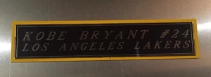 ENGRAVED PLATE KOBE BRYANT LAKERS:  For Basketball-JERSEY-PHOTO-PLAQUES - Picture 1 of 3