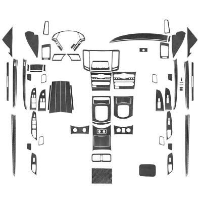 Kits interiores completos de fibra de carbono suave real de 70 piezas para Infiniti G35 G37 sedán 07-13 Foto 1 de 4