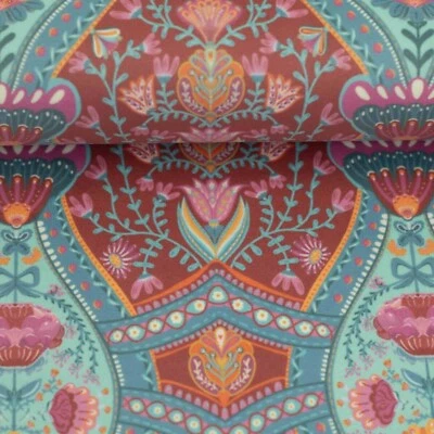 Samt Boho Velvet Ranken, kupfer - Bild 1 von 2