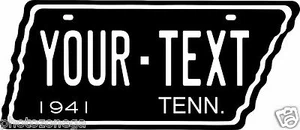 TN REPLICA 1941 Tag Custom Personalize Novelty Vehicle Car Auto License Plate - Picture 1 of 2