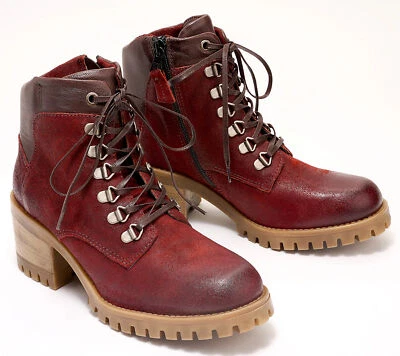 Botas McKinley con cordones de cuero Miz Mooz Cabernet 37/M nuevas Foto 1 de 3