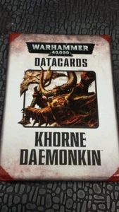 Khorne Daemonkin Datacards GEBRAUCHT! Warhammer 40.000 Games Workshop - Bild 1 von 2