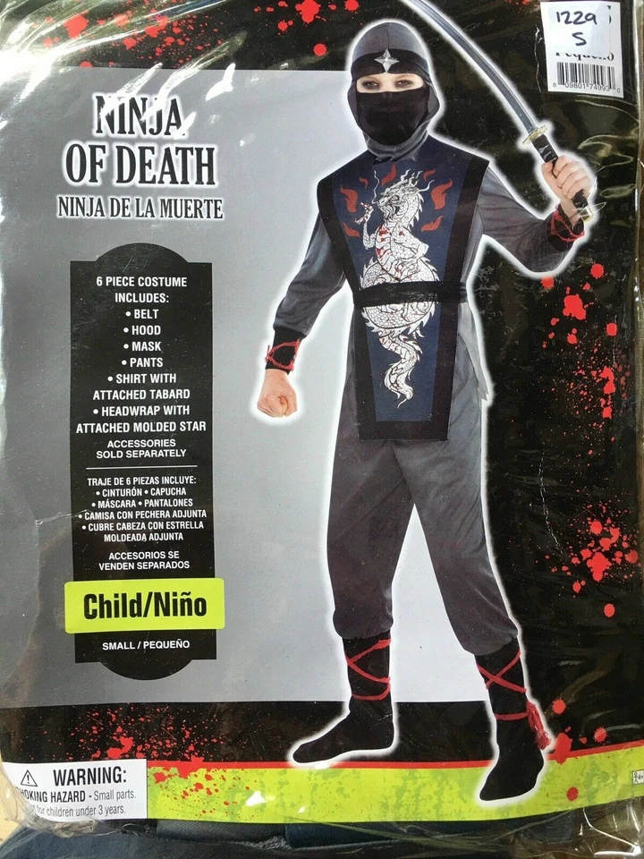 Disfraz de Ninja de la Muerte niño pequeño Foto 1 de 1