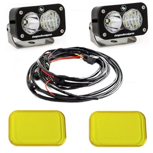 Par de luces LED Baja Designs® S2 Pro™ Combo de conducción protectores de roca transparentes y ámbar - Imagen 1 de 4