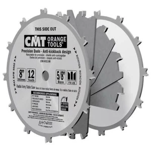 CMT Orange 8" Dado Blade Set, 12 teeth, FTG+ATB grind 0.125" Kerf 230.012.08 - Picture 1 of 6