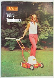 prospectus brochure SABO Tondeuse jardinage motoculture tracteur tractor - Bild 1 von 1