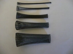 1/4 BRAIDED EXPANDABLE SLEEVING CARBON TECHFLEX 25 ft. - Picture 1 of 1