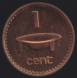 Fiji 1969 One Cent 1c Elizabeth II - Specimen (Proof Like) - Picture 1 of 3