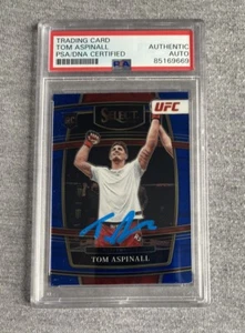 TOM ASPINALL AUTOGRAPH 2022 UFC PANINI SELECT #98 RC TRADING CARD PSA SLAB 669 - Picture 1 of 2