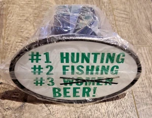  2" Tow Hitch Receiver Plug Cover Insert For SUV's & Trucks - "Hunting, Fishing, - Foto 1 di 1