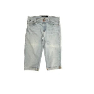 J Brand Cuffed Skimmer Women's size 29 Light Wash Blue Denim Jean Shorts - Picture 1 of 4