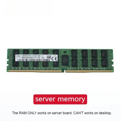 Lot DDR4 8GB 16GB 4GB 64GB server memory2400 2133MHz ECC REG PC4-2133P 2400T ram - Image 1 of 4