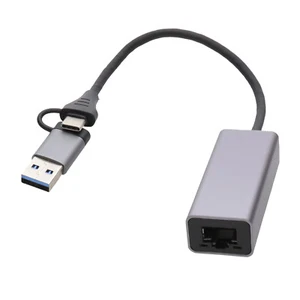 Conector De Red Ethernet GIGABIT RJ45 USB 3.1 Tipo C (USB-C) Y USB 3.0 A - Imagen 1 de 5