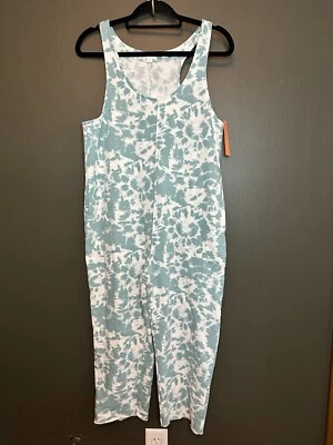 Macacão feminino Colsie tie-dye lã lounge azul água tamanho P pequeno - Imagem 1 de 4