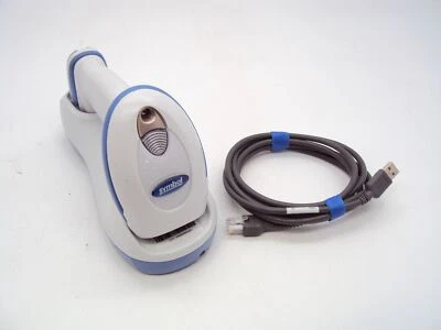 Symbol DS6878 2D Bluetooth White Scanner w/ USB Cradle & NEW Battery - Image 1 of 4