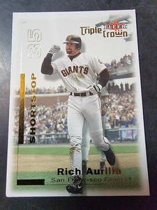 2001 Fleer Triple Crown Baseball #83 Rich Aurilia *BUY 2 GET 1 FREE*